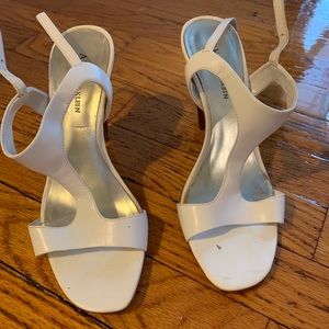 White high heel sandals